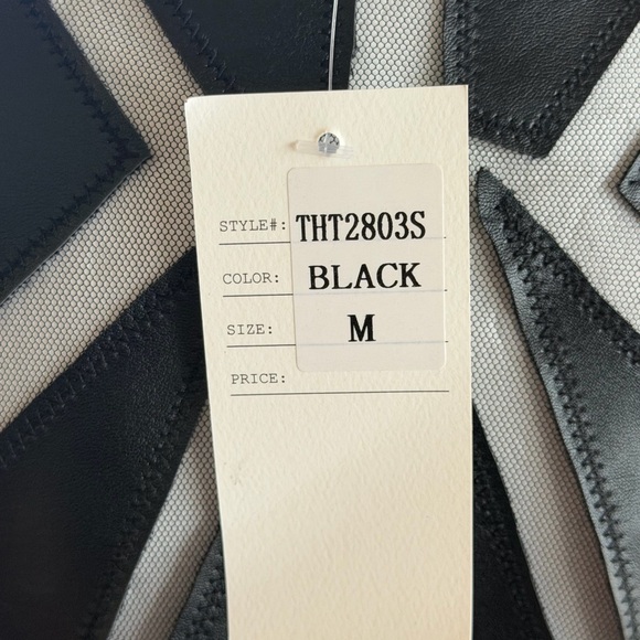 Black and White Geometric Women's Top - Picture 5 of 5